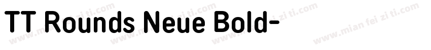 TT Rounds Neue Bold字体转换